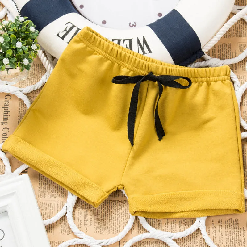 xiangtuibao  Summer Children's Cotton Hot Pants Baby Outerwear Shorts Boys and Girls Fifth Pants Full Medium Small Children's Clothing Thin Beach Pants