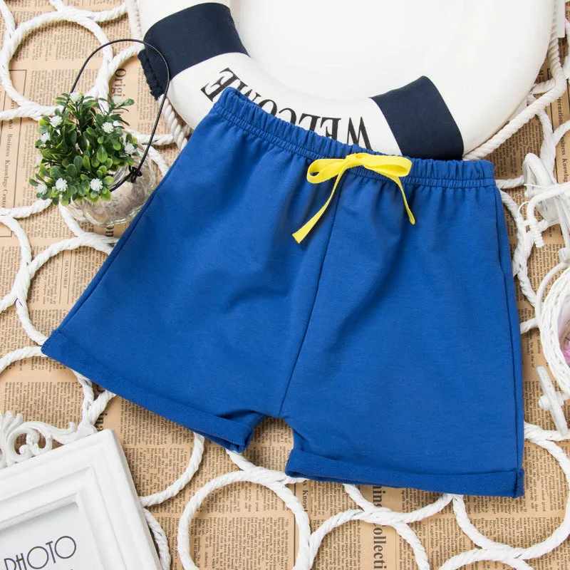 xiangtuibao  Summer Children's Cotton Hot Pants Baby Outerwear Shorts Boys and Girls Fifth Pants Full Medium Small Children's Clothing Thin Beach Pants