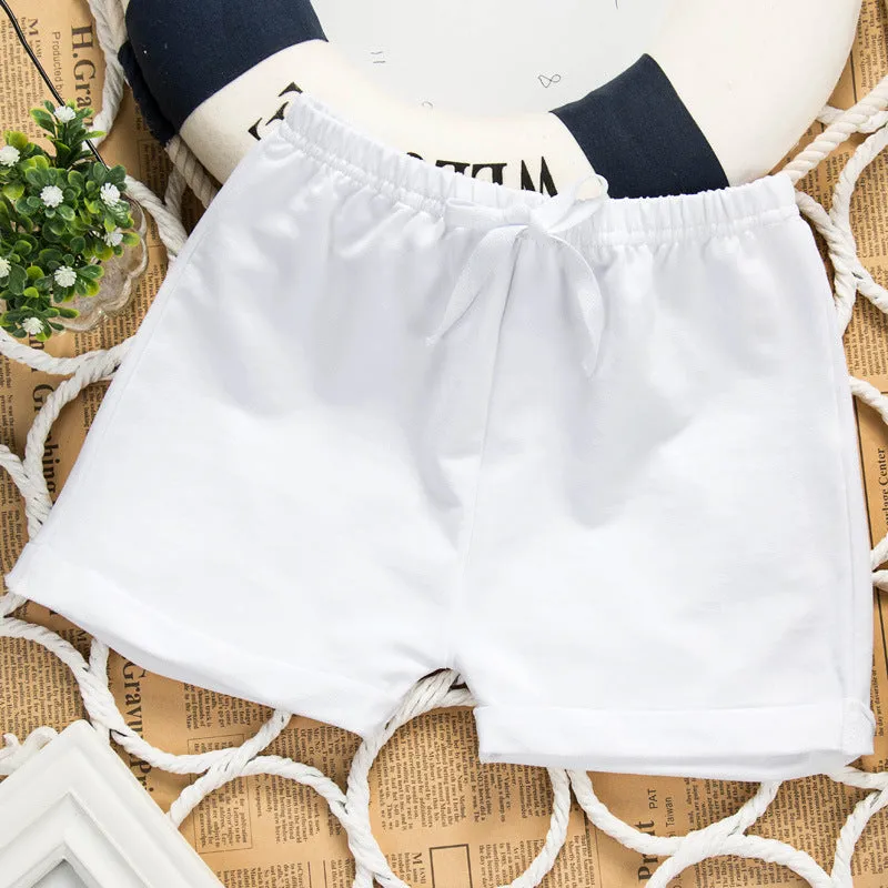 xiangtuibao  Summer Children's Cotton Hot Pants Baby Outerwear Shorts Boys and Girls Fifth Pants Full Medium Small Children's Clothing Thin Beach Pants